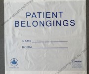 Patient belongings drawstring bag
