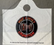Carrier bags with wave top handle