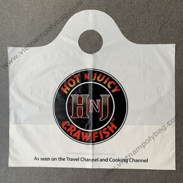 Carrier bags with wave top handle Carrier bags with wave top handle